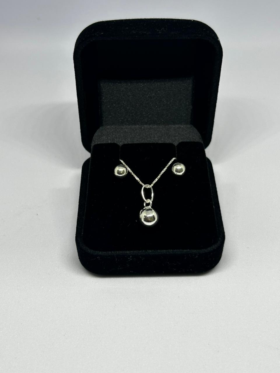 Conjunto bolinha Colar + brinco