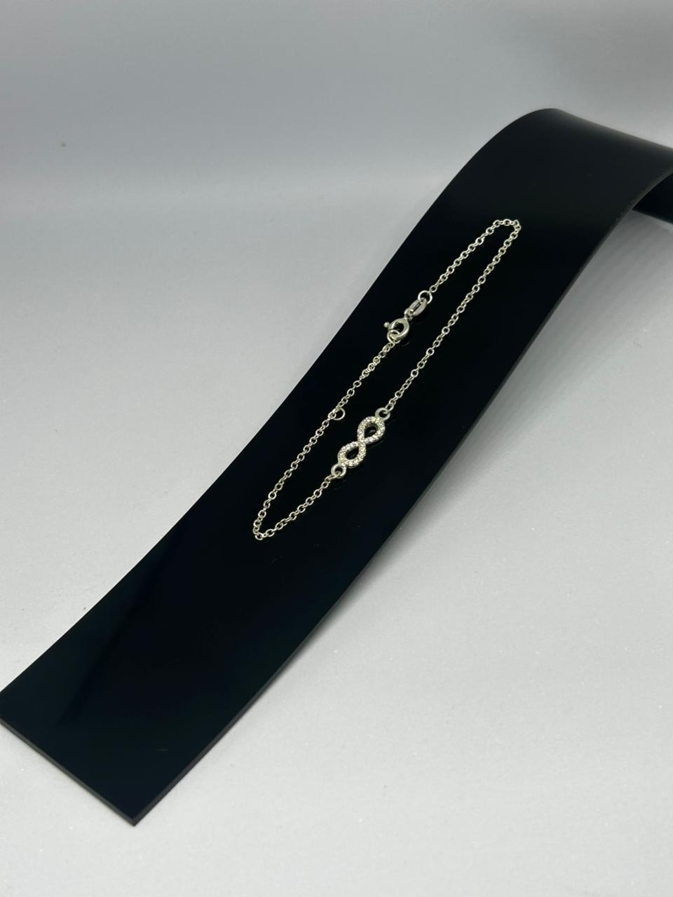 Pulseira infinito cravejad